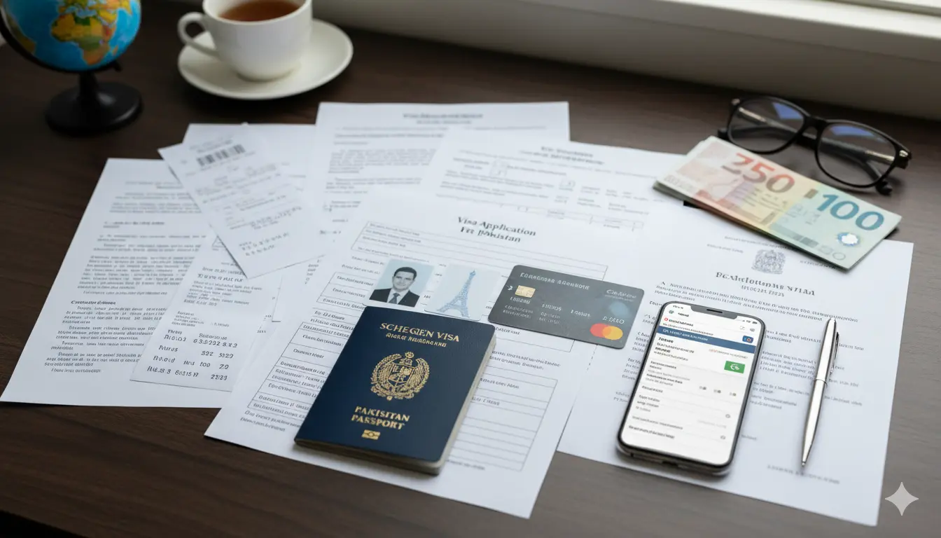 schengen visa requirements from pakistan