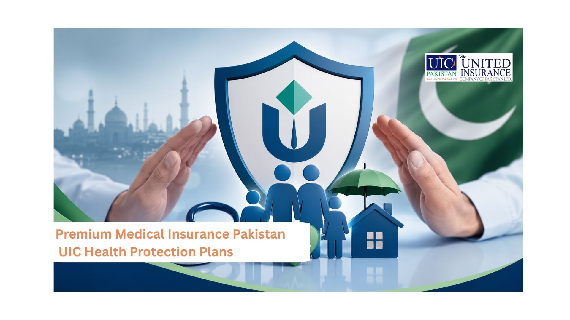 Medical insurance Pakistan concept showing healthcare protection, family coverage, and financial security